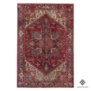 Hand-Knotted Heriz Rug, 8' 4"x10' 8", Code: 1615