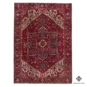 Hand-Knotted Heriz Rug, 8' 1"x10' 4", Code: 1616