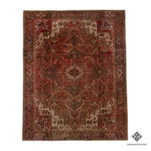Hand-Knotted Heriz Rug, 9' 9"x12' 4", Code: 1617