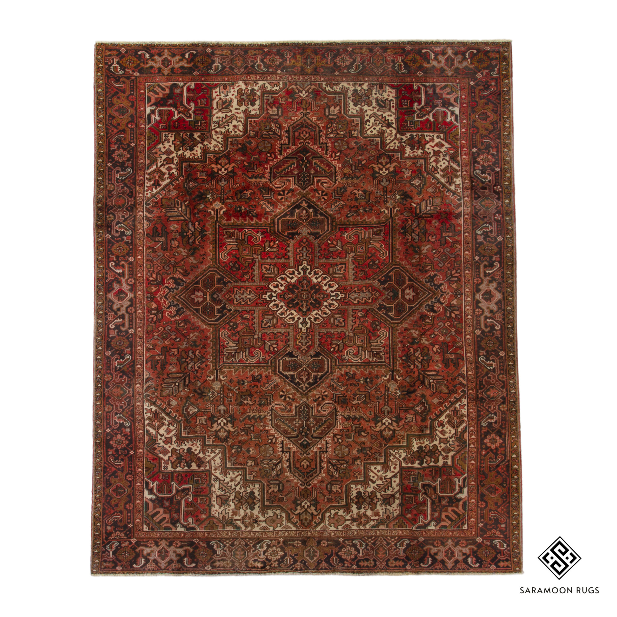 Hand-Knotted Heriz Rug, 9' 9"x12' 4", Code: 1617
